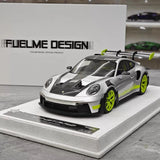 [FuelMe] 1:18 Porsche 2023 911 GT3 RS Silver Model Car Resin