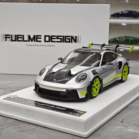 [FuelMe] 1:18 Porsche 2023 911 GT3 RS Silver Model Car Resin