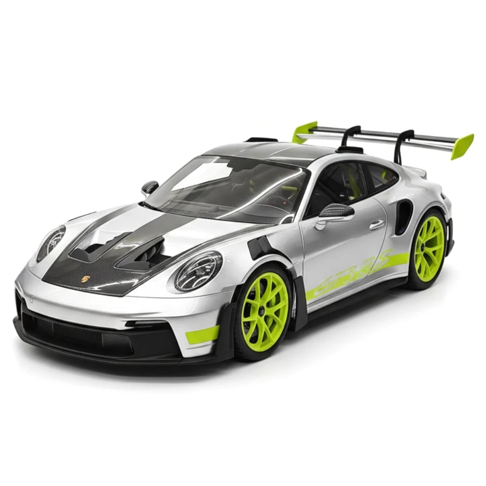 [FuelMe] 1:18 Porsche 2023 911 GT3 RS Silver Model Car Resin