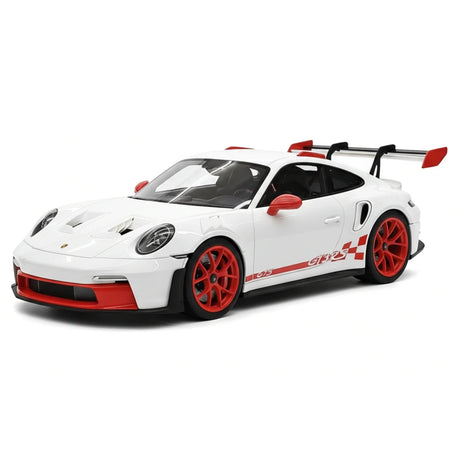 [FuelMe] 1:18 Porsche 2023 911 GT3 RS White & Red Hub Model Car Resin