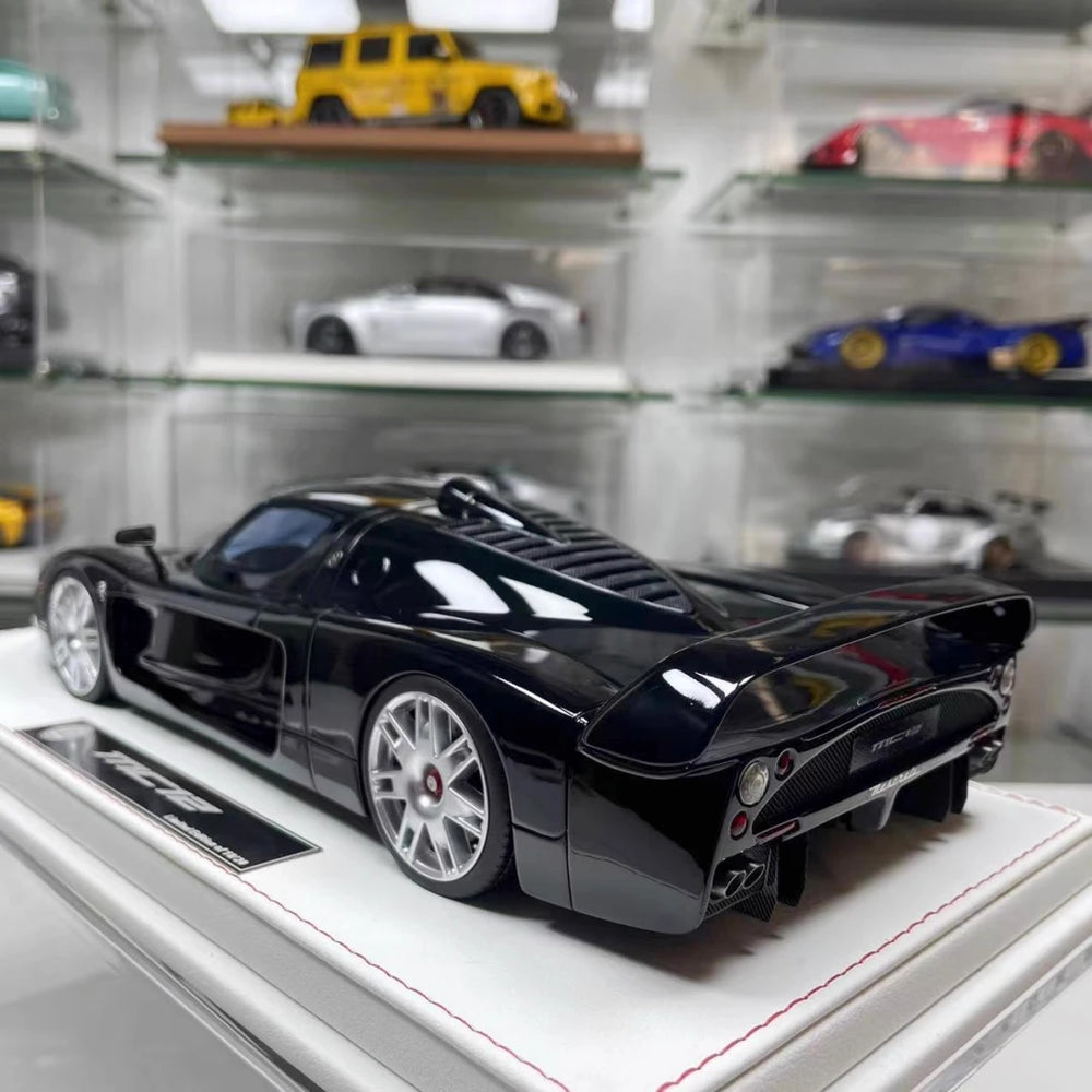 [GL modello] 1:18 Maserati 2006 MC12 GT1 nero modellino di auto resina