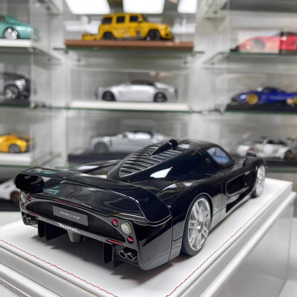 [GL modello] 1:18 Maserati 2006 MC12 GT1 nero modellino di auto resina