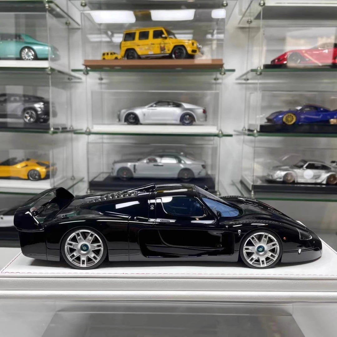 [GL modello] 1:18 Maserati 2006 MC12 GT1 nero modellino di auto resina