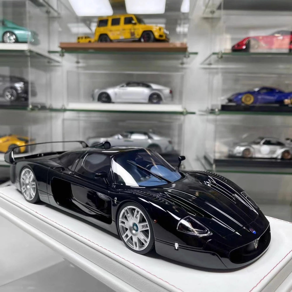[GL modello] 1:18 Maserati 2006 MC12 GT1 nero modellino di auto resina