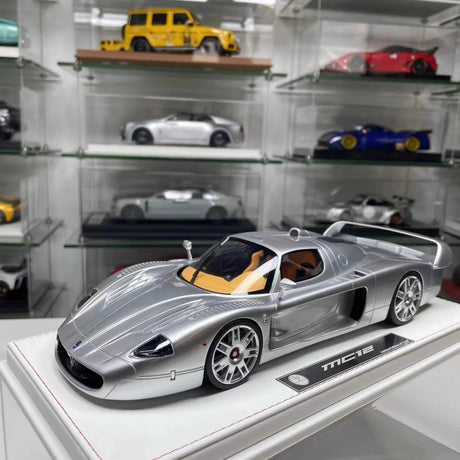 [GL Model] 1:18 Maserati 2006 MC12 GT1 Silver Model Car Resin