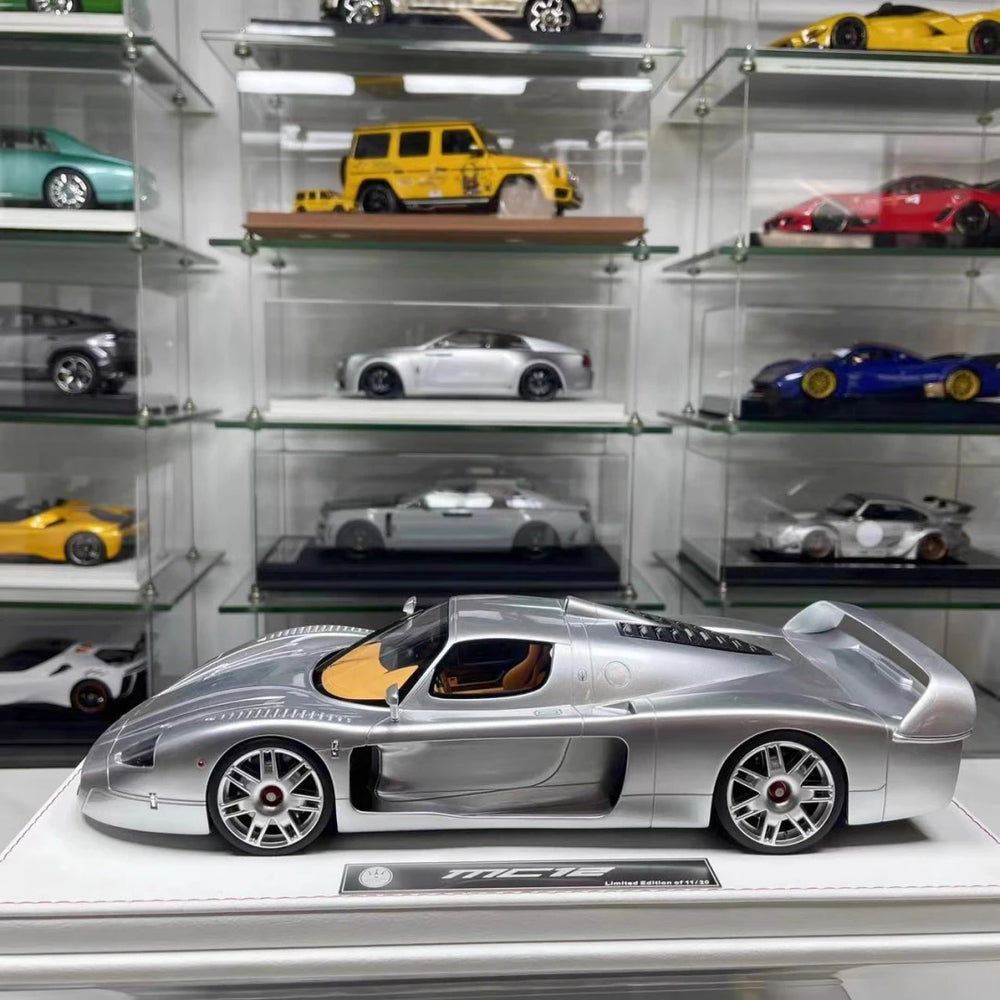 [GL Model] 1:18 Maserati 2006 MC12 GT1 Silver Model Car Resin