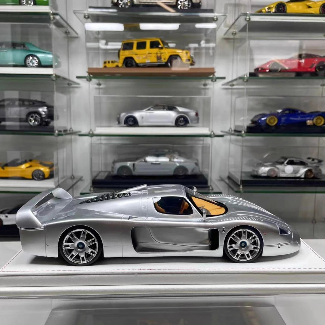 [GL Model] 1:18 Maserati 2006 MC12 GT1 Silver Model Car Resin