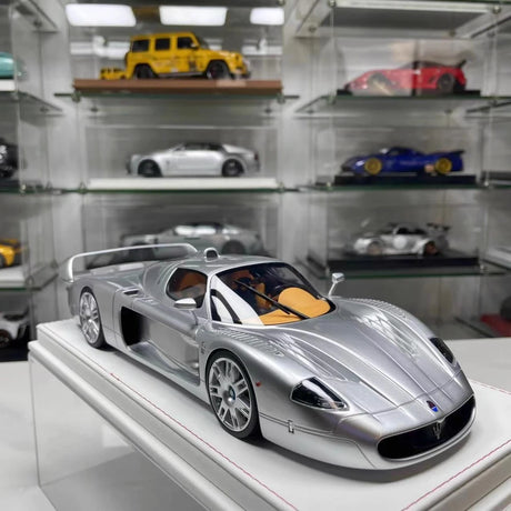 [GL Model] 1:18 Maserati 2006 MC12 GT1 Silver Model Car Resin
