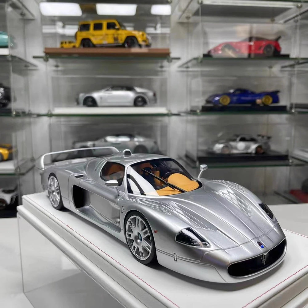 [GL Model] 1:18 Maserati 2006 MC12 GT1 Silver Model Car Resin