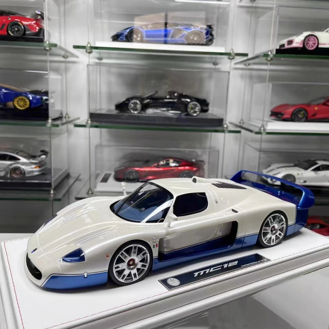 [GL Model] 1:18 Maserati 2006 MC12 GT1 White Model Car Resin