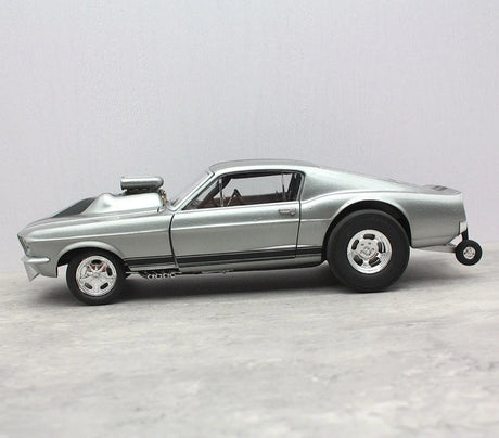 [GMP] 1:18 Ford 1967 Malco Mustang Gasser Silver Model Car Die-Cast