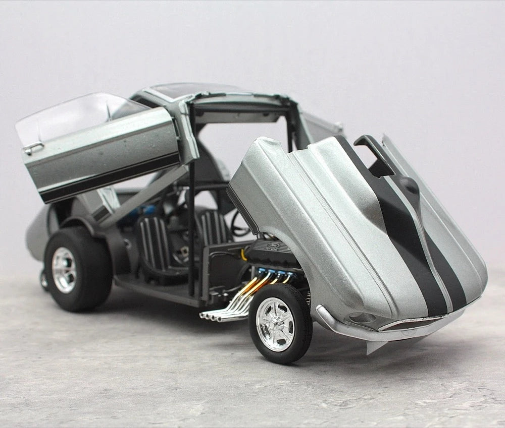 [GMP] 1:18 Ford 1967 Malco Mustang Gasser Silver Model Car Die-Cast
