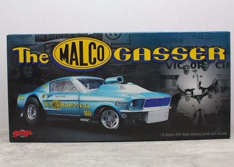 [GMP] 1:18 Ford 1967 Malco Mustang Gasser Silver Model Car Die-Cast