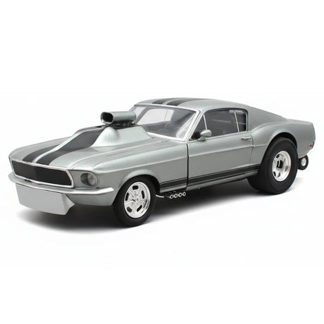 [GMP] 1:18 Ford 1967 Malco Mustang Gasser Silver Model Car Die-Cast
