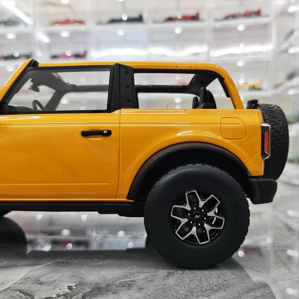 [GT Spirit] 1:18 Ford 2021 Bronco jaune voiture miniature Resin