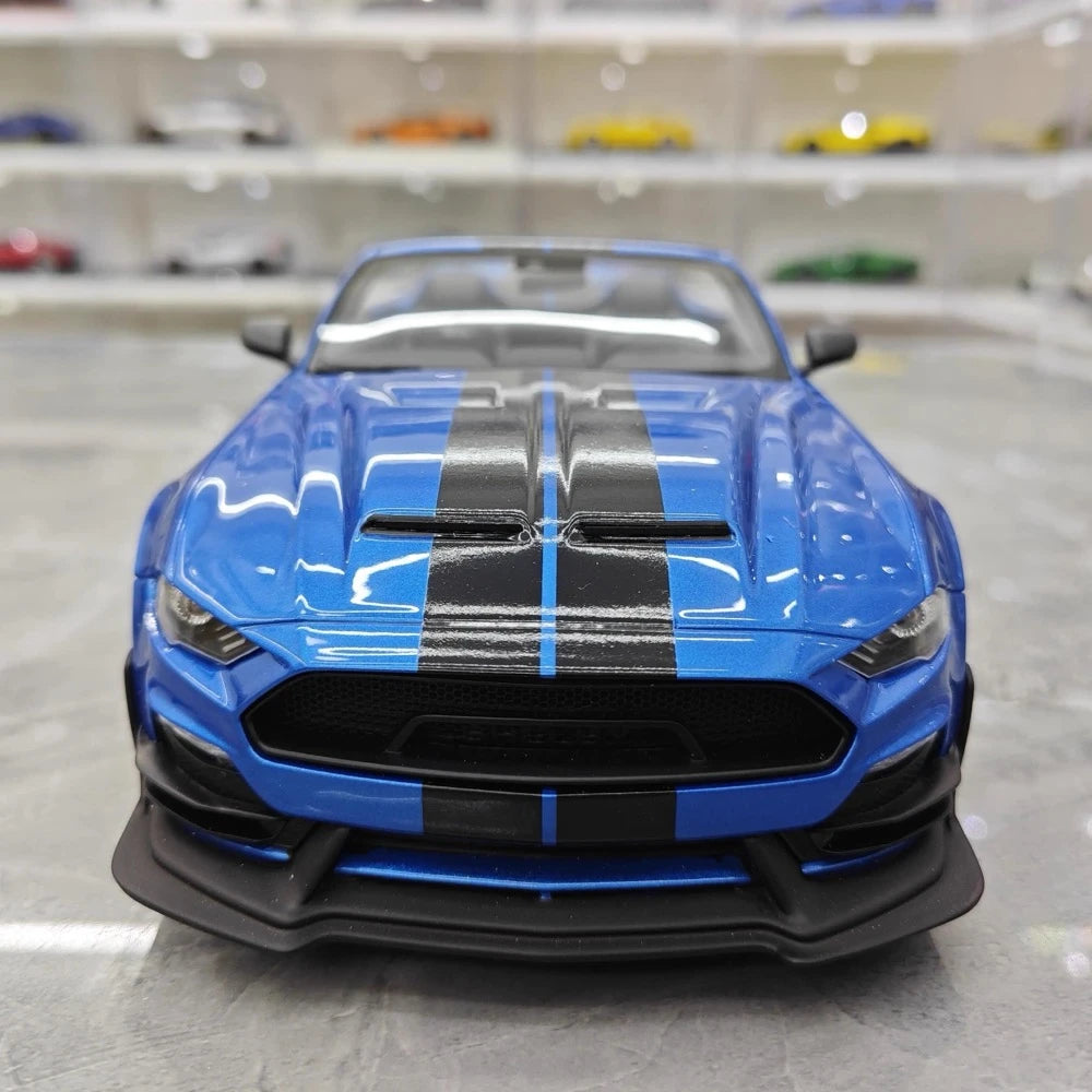 [GT Spirit] 1:18 Ford 2022 Mustang Shelby Super Snake Speedster Blue Model Car Resin