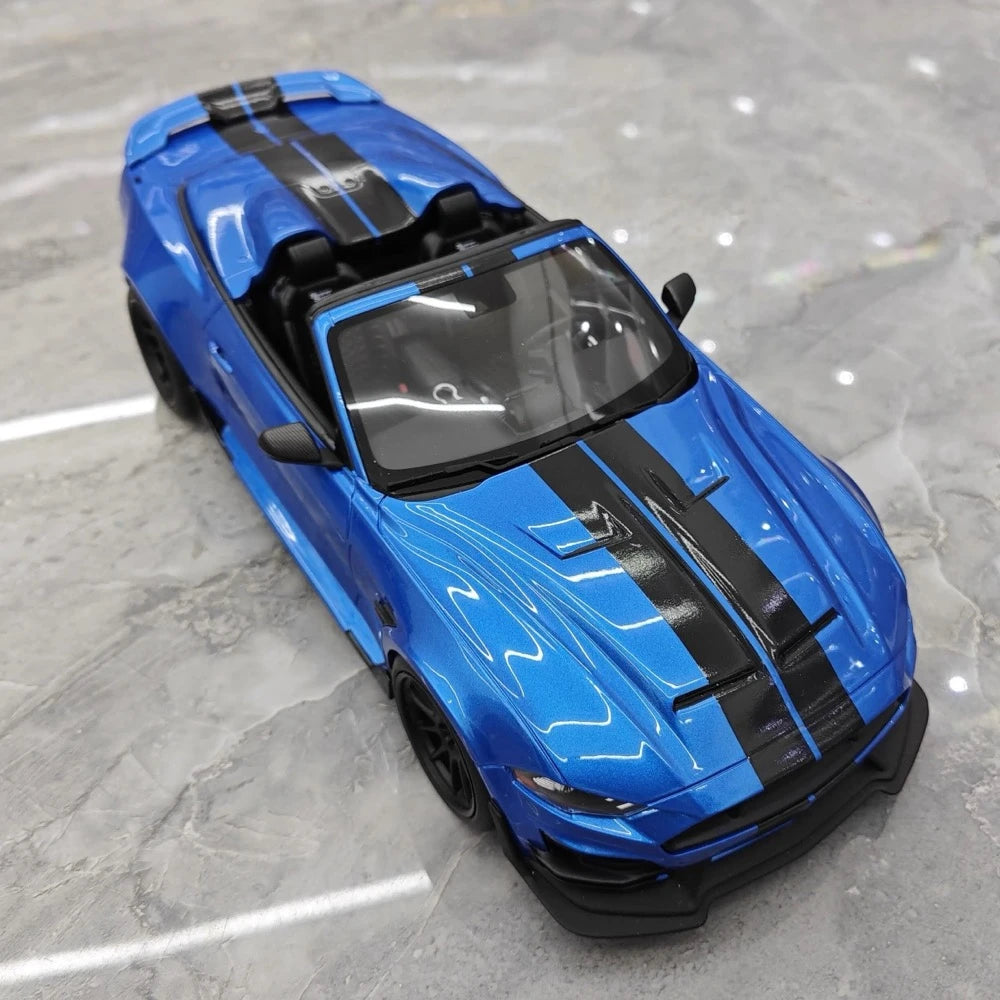 [GT Spirit] 1:18 Ford 2022 Mustang Shelby Super Snake Speedster Blue Model Car Resin