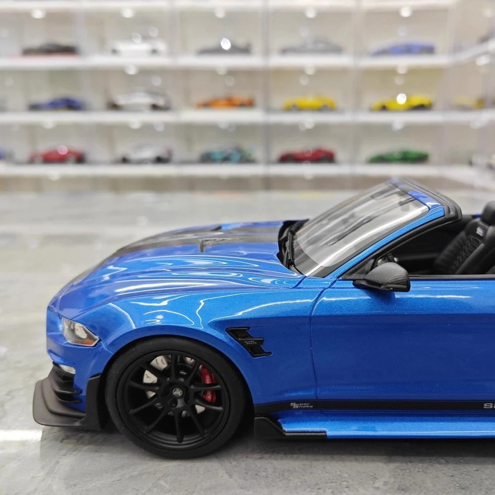 [GT Spirit] 1:18 Ford 2022 Mustang Shelby Super Snake Speedster Blue Model Car Resin