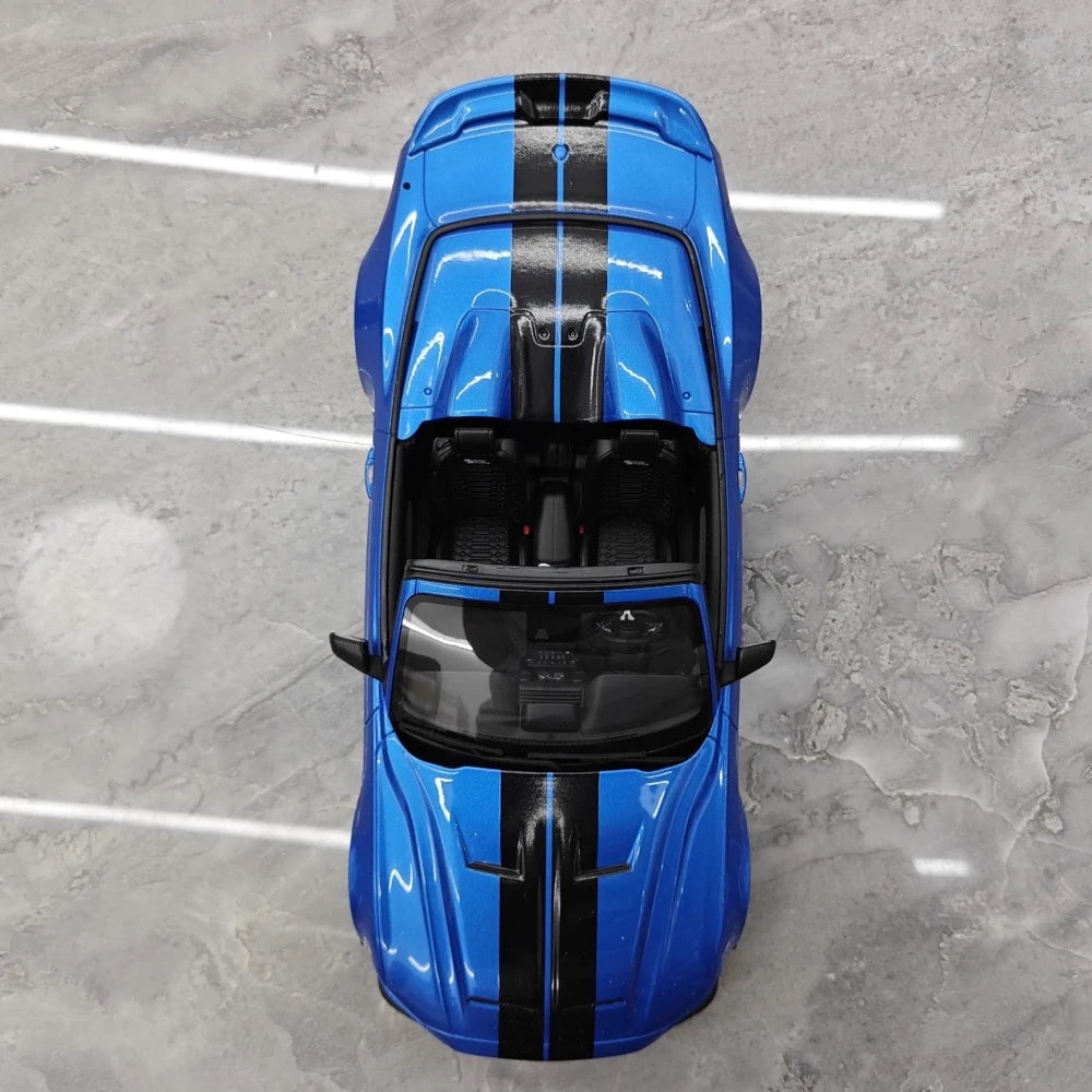 [GT Spirit] 1:18 Ford 2022 Mustang Shelby Super Snake Speedster Blue Model Car Resin