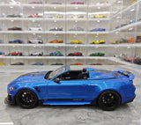 [GT Spirit] 1:18 Ford 2022 Mustang Shelby Super Snake Speedster Blue Model Car Resin