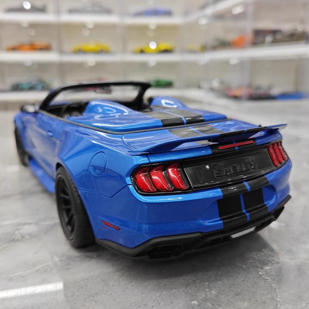 [GT Spirit] 1:18 Ford 2022 Mustang Shelby Super Snake Speedster Blue Model Car Resin