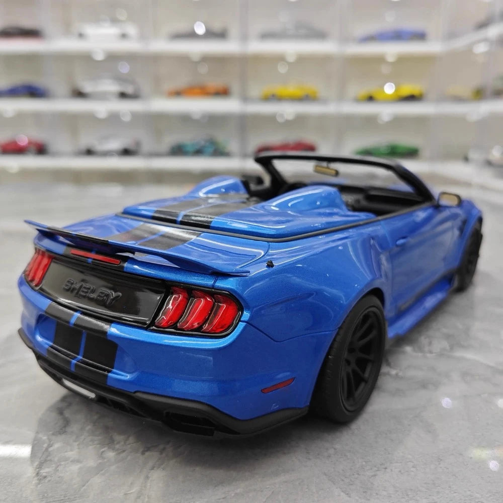[GT Spirit] 1:18 Ford 2022 Mustang Shelby Super Snake Speedster Blue Model Car Resin
