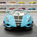 [GT Spirit] 1:18 Koenigsegg 2020 Regera blu modellino di auto resina