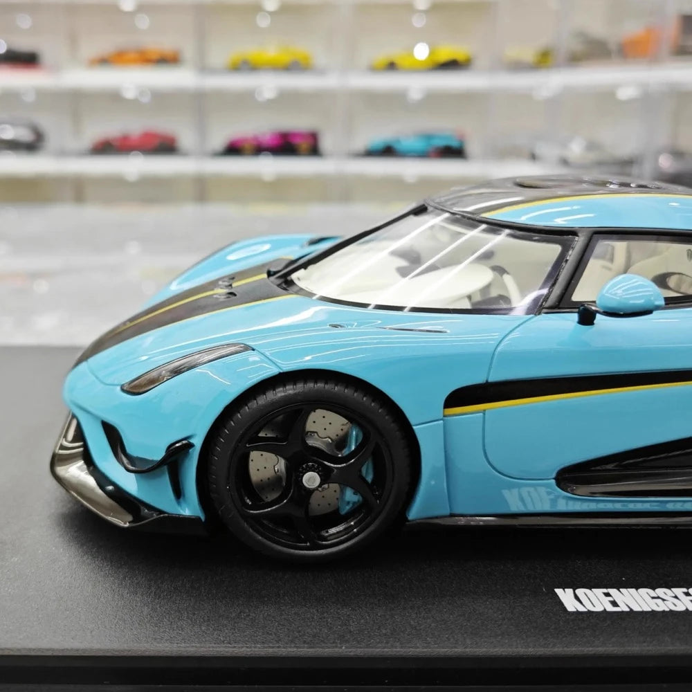 [GT Spirit] 1:18 Koenigsegg 2020 Regera Blue Model Car Resin