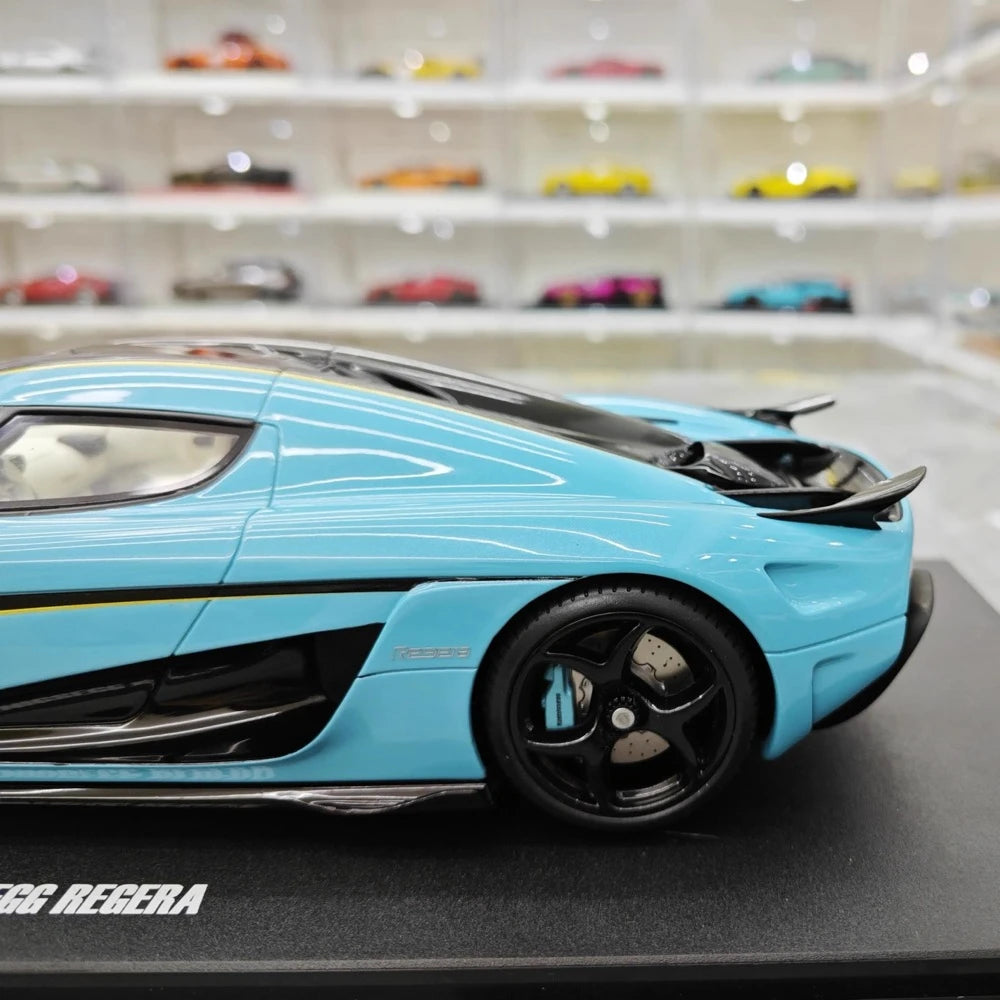 [GT Spirit] 1:18 Koenigsegg 2020 Regera Blue Model Car Resin