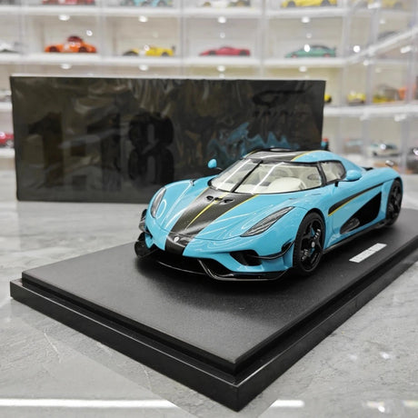 [GT Spirit] 1:18 Koenigsegg 2020 Regera Blue Model Car Resin