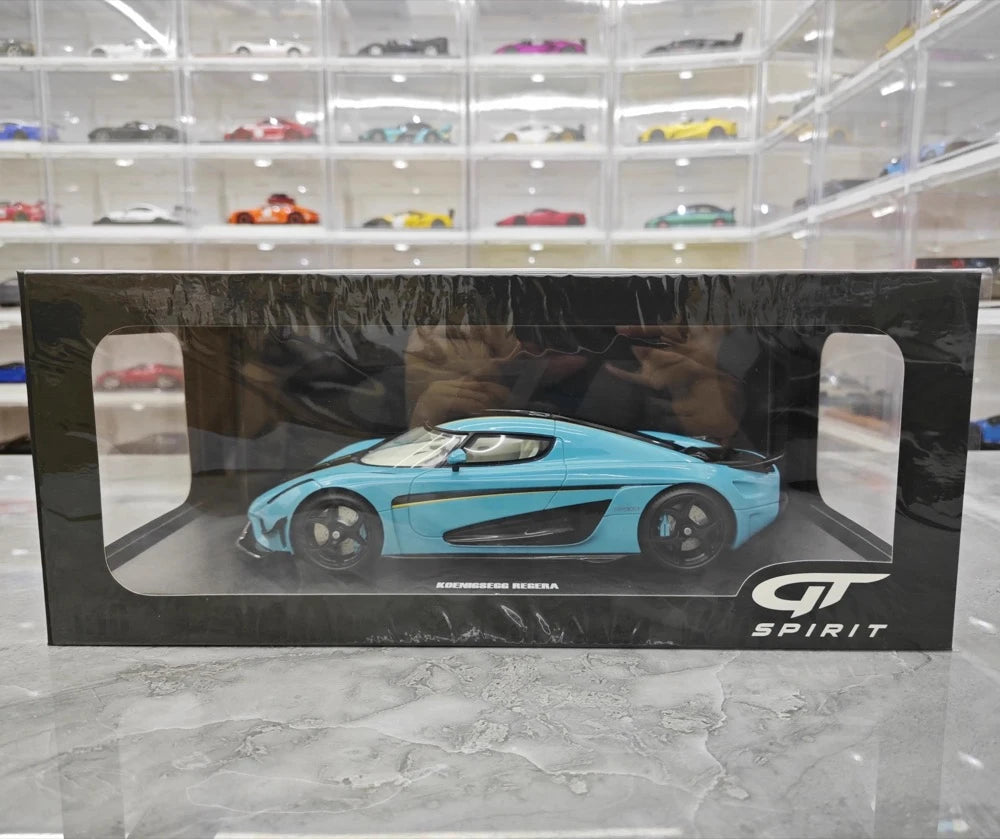 [GT Spirit] 1:18 Koenigsegg 2020 Regera Blue Model Car Resin
