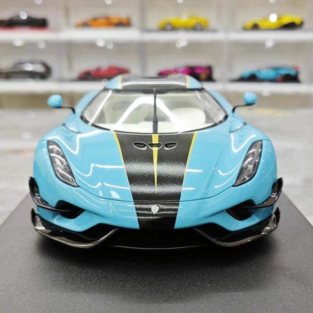 [GT Spirit] 1:18 Koenigsegg 2020 Regera Blue Model Car Resin