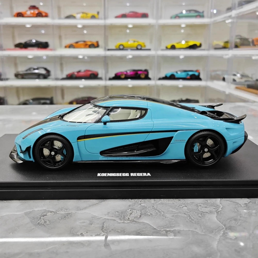 [GT Spirit] 1:18 Koenigsegg 2020 Regera Blue Model Car Resin