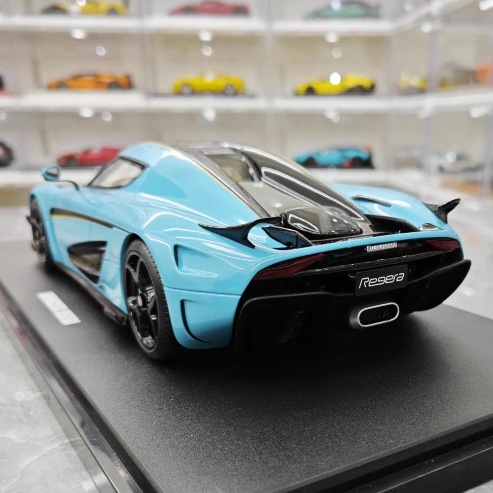 [GT Spirit] 1:18 Koenigsegg 2020 Regera Blue Model Car Resin