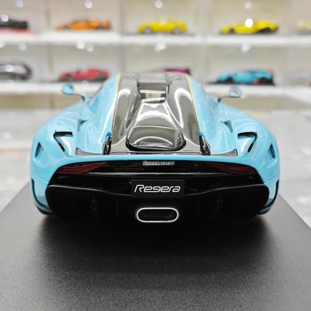 [GT Spirit] 1:18 Koenigsegg 2020 Regera Blue Model Car Resin