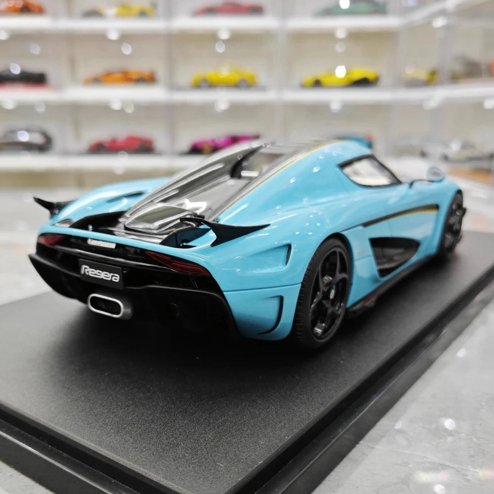 [GT Spirit] 1:18 Koenigsegg 2020 Regera Blue Model Car Resin