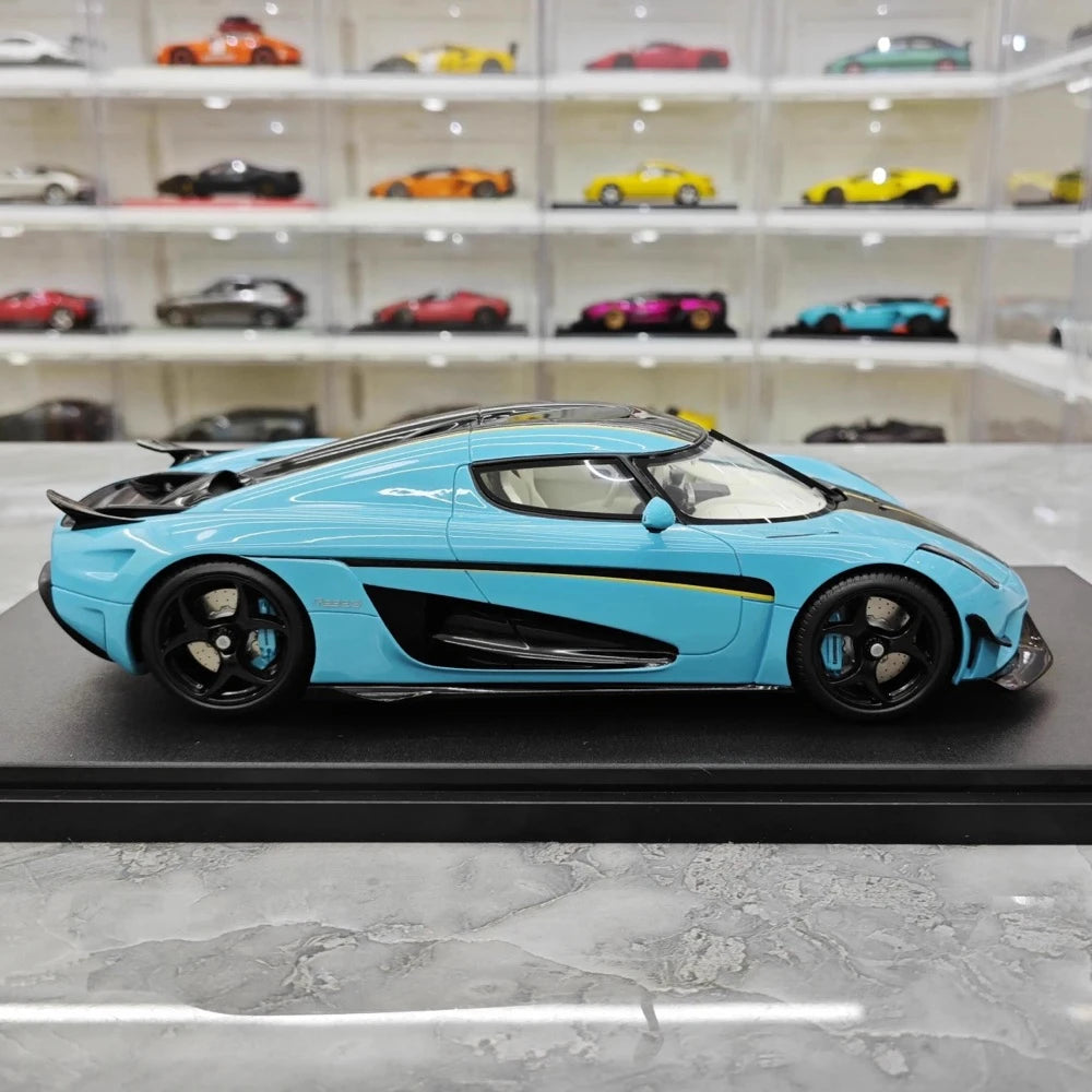 [GT Spirit] 1:18 Koenigsegg 2020 Regera Blue Model Car Resin