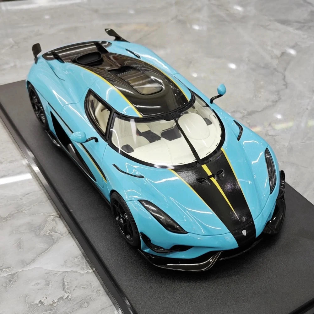 [GT Spirit] 1:18 Koenigsegg 2020 Regera Blue Model Car Resin