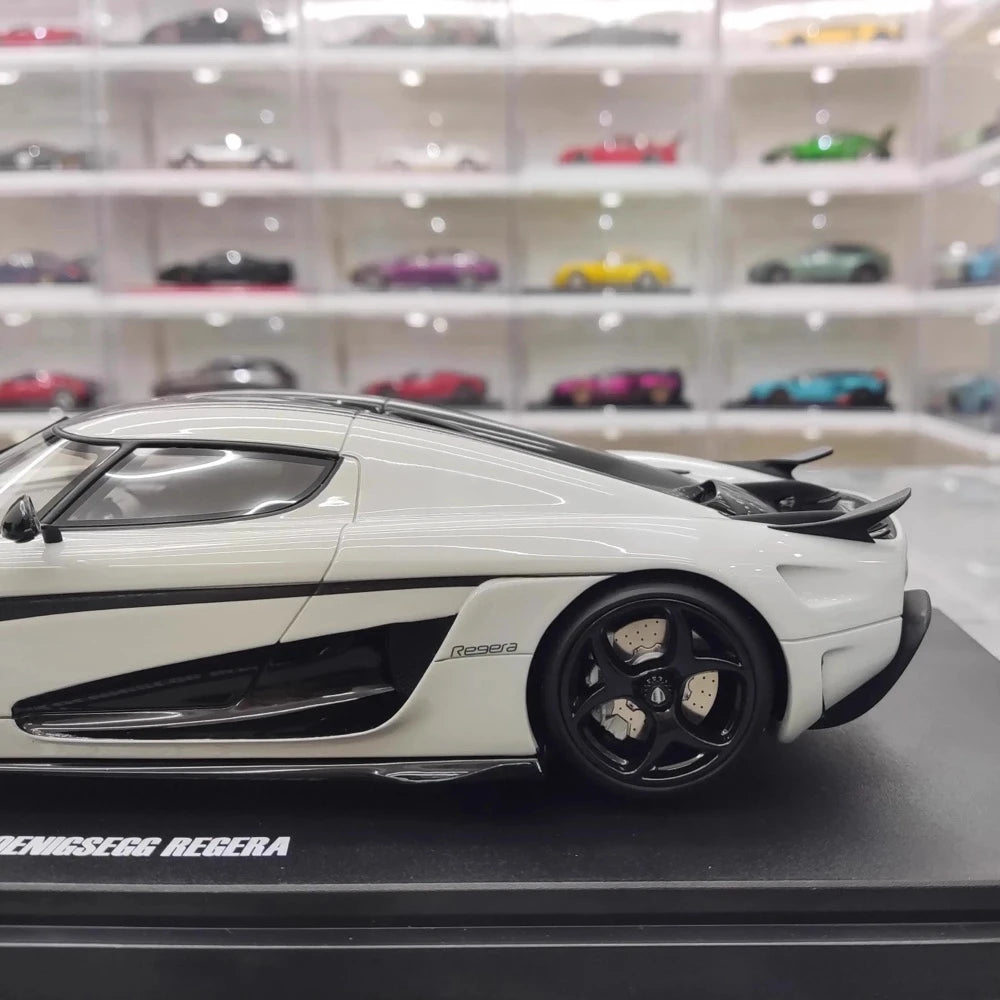 [GT Spirit] 1:18 Koenigsegg 2020 Regera White Model Car Resin
