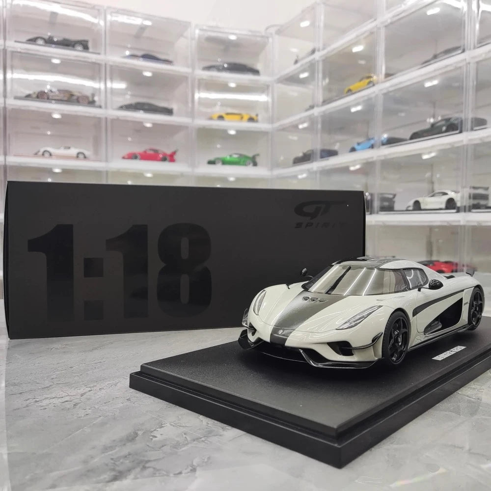 [GT Spirit] 1:18 Koenigsegg 2020 Regera White Model Car Resin