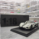 [GT Spirit] 1:18 Koenigsegg 2020 Regera White Model Car Resin