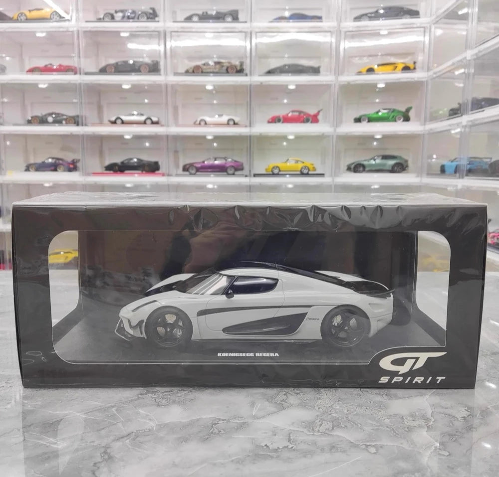 [GT Spirit] 1:18 Koenigsegg 2020 Regera White Model Car Resin