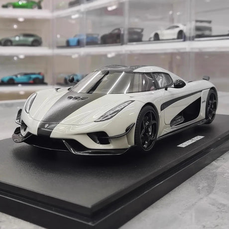 [GT Spirit] 1:18 Koenigsegg 2020 Regera White Model Car Resin