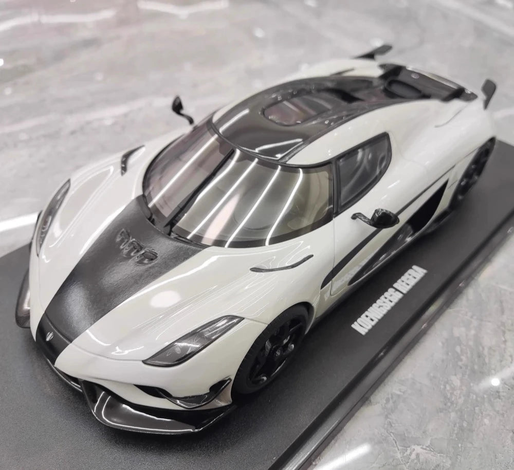 [GT Spirit] 1:18 Koenigsegg 2020 Regera White Model Car Resin