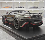 [GT Spirit] 1:18 Aston Martin 2021 V12 Vantage Roadster Black Model Car Resin