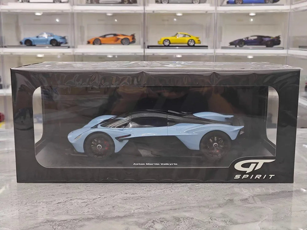 [GT Spirit] 1:18 Aston Martin 2021 Valkyrie Blue Model Car Resin