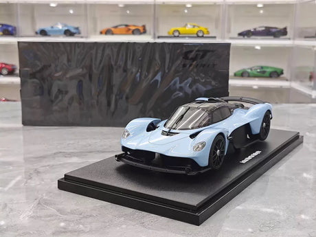 [GT Spirit] 1:18 Aston Martin 2021 Valkyrie Blue Model Car Resin