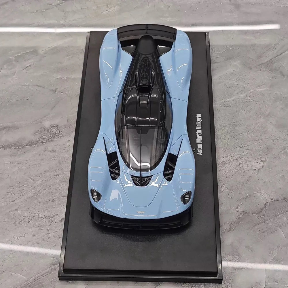 [GT Spirit] 1:18 Aston Martin 2021 Valkyrie Blue Model Car Resin
