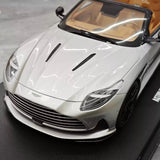 [GT Spirit] 1:18 Aston Martin 2023 DB12 Volante Silver Model Car Resin