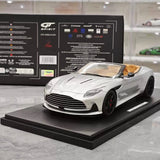 [GT Spirit] 1:18 Aston Martin 2023 DB12 Volante Silver Model Car Resin